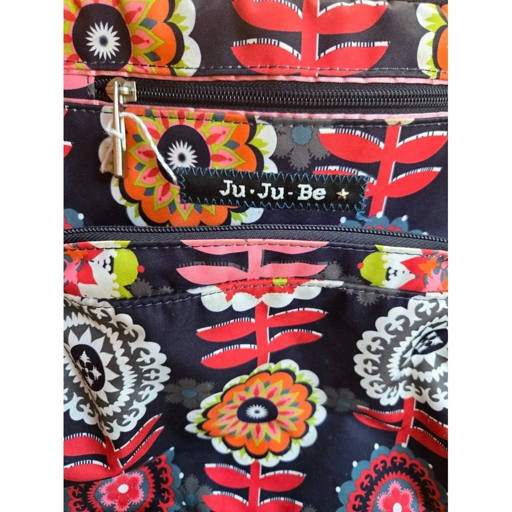 Ju-Ju-Be Be Classy Diaper Bag Satchel Tote Dancing Dahlias Floral